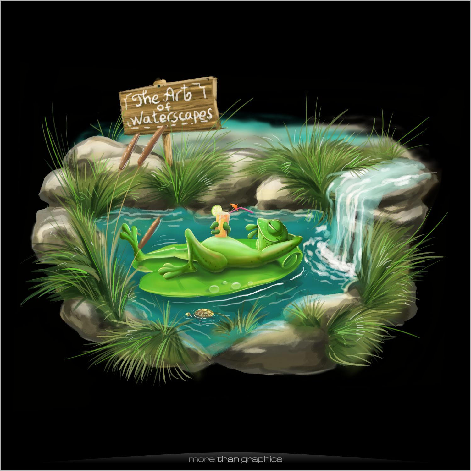 T-shirt Design by vladst2004 for Rock-N-Water Landscapes LLC | Design #13699998