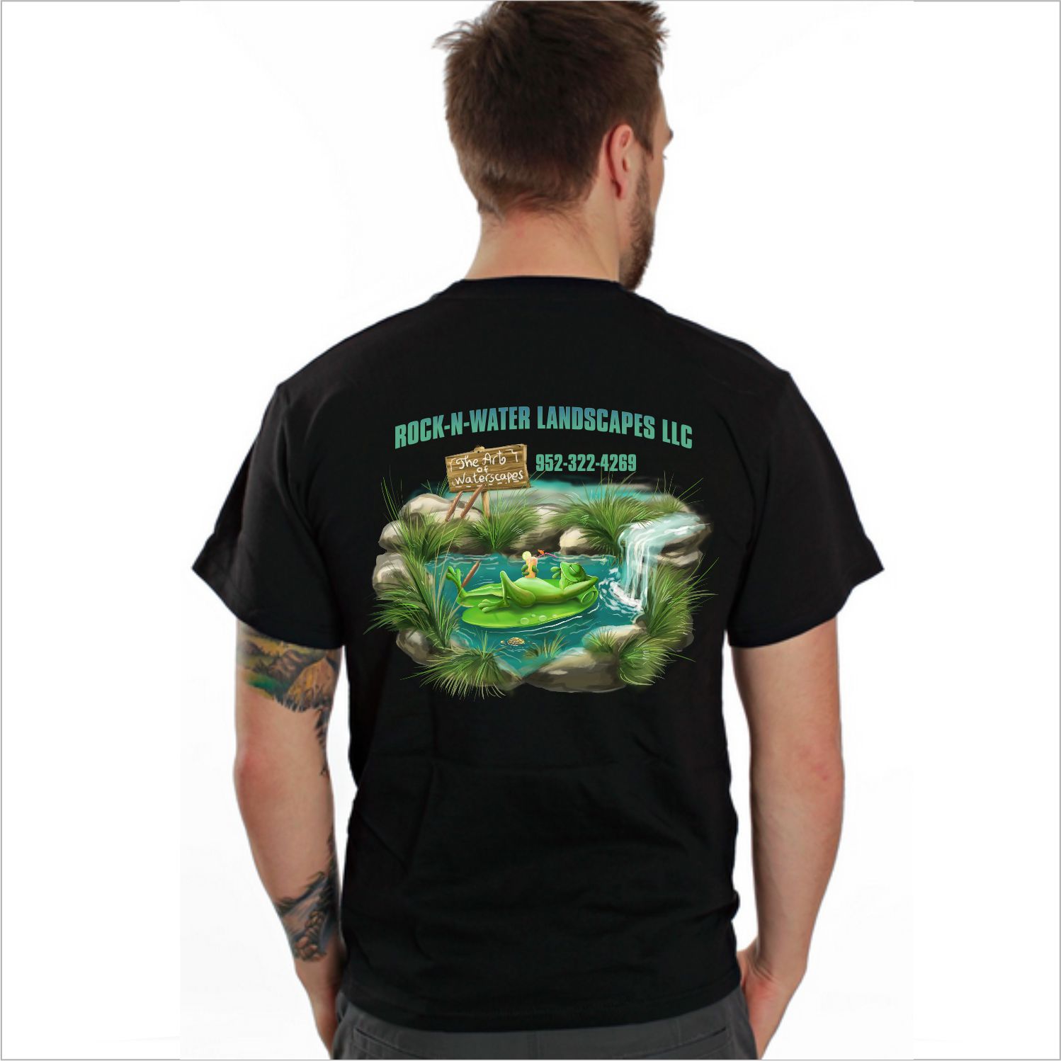 T-shirt Design by vladst2004 for Rock-N-Water Landscapes LLC | Design #13707286