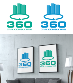 Logo Design by Black Stallions Impressive Solutions for 360 Civil Consulting | Design #13516126