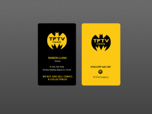 Business Card Design by Creations Box 2015 for TFTV Comics | Design: #13607590