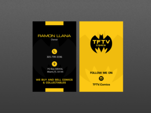 Business Card Design by Creations Box 2015 for TFTV Comics | Design: #13607597