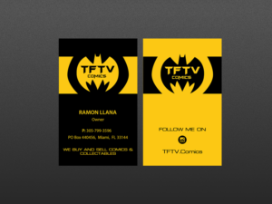 Business Card Design by Creations Box 2015 for TFTV Comics | Design: #13607601