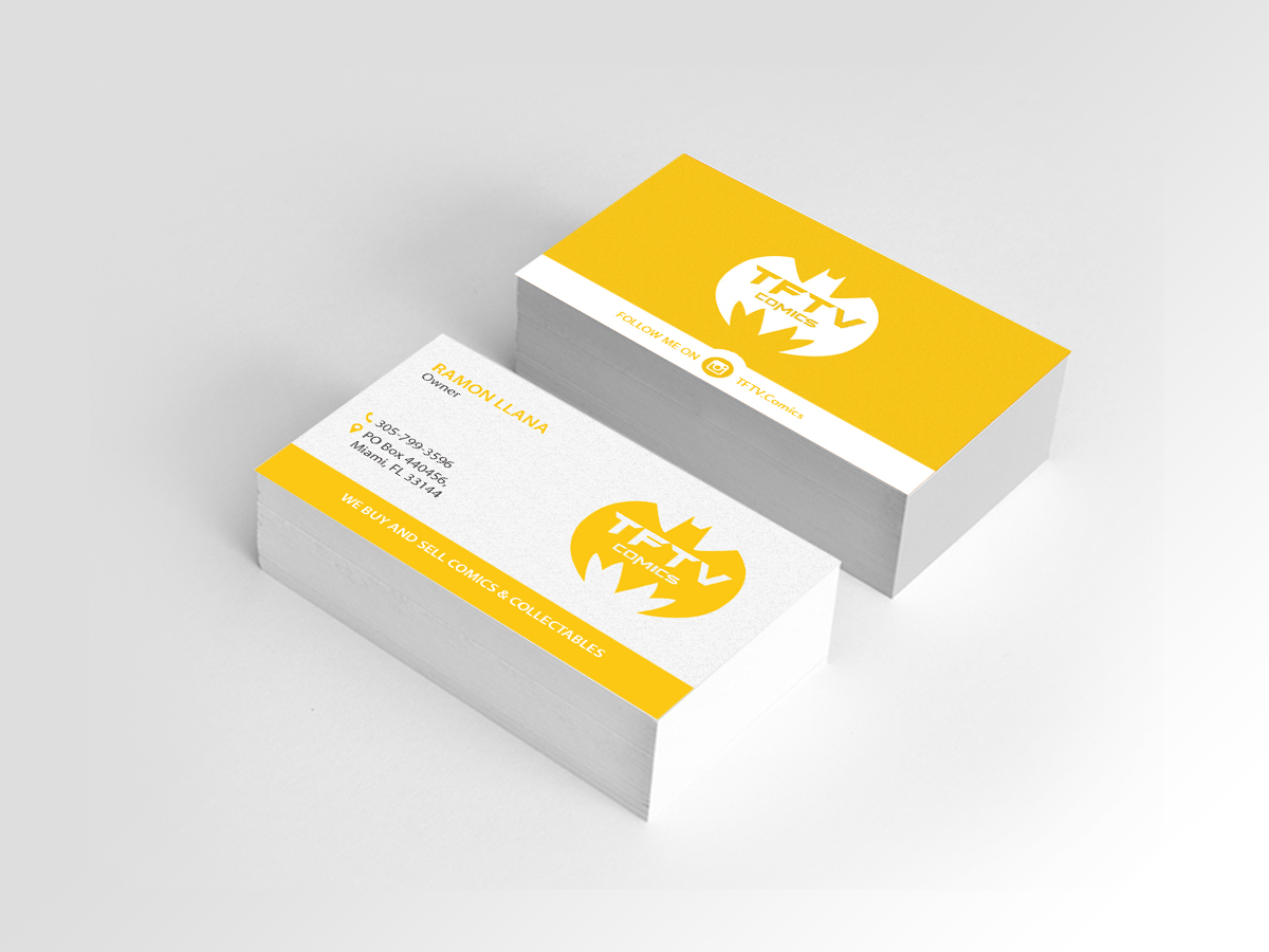 Business Card Design by Creations Box 2015 for TFTV Comics | Design #13607604