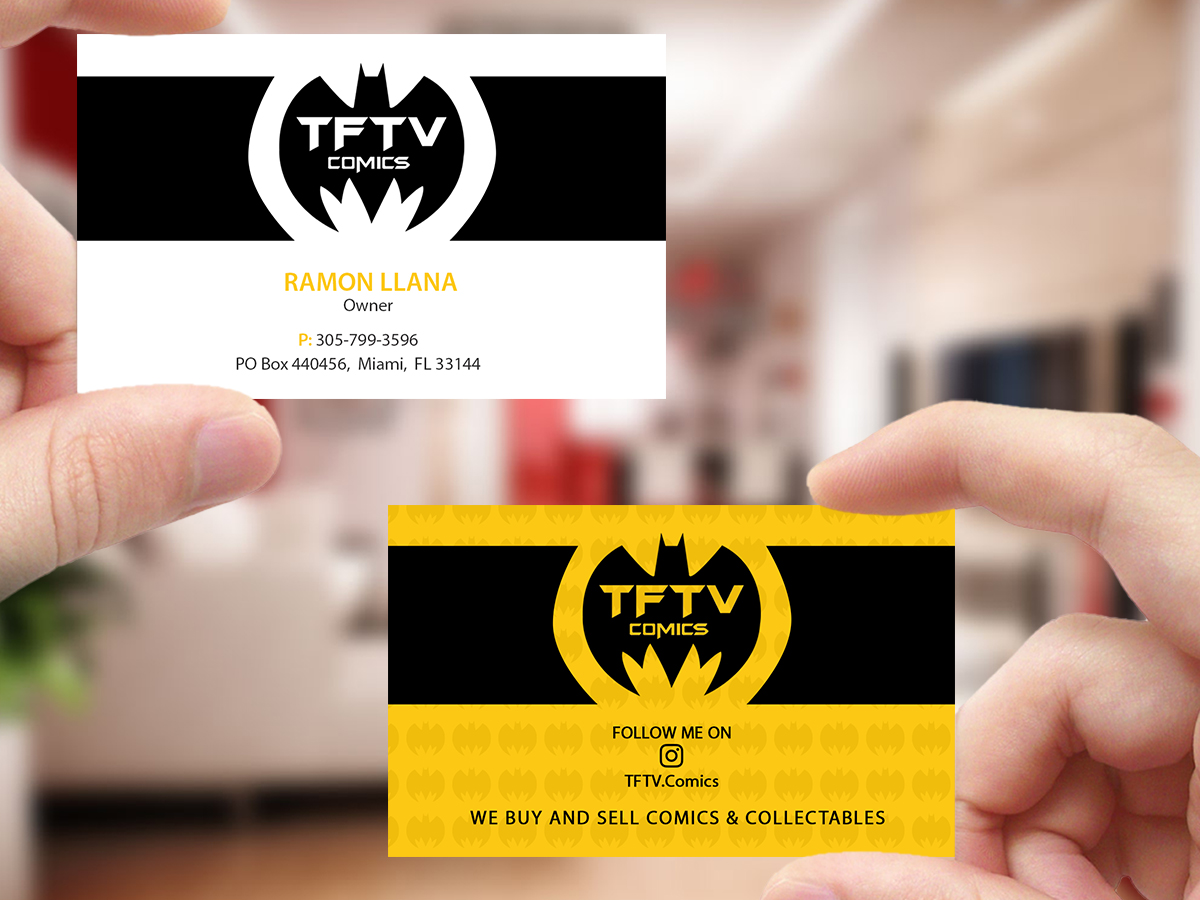 Business Card Design by Creations Box 2015 for TFTV Comics | Design #13607605