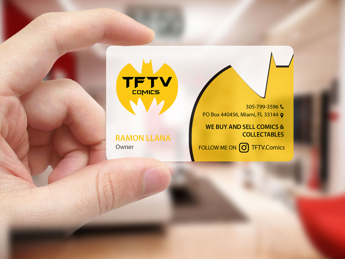Business Card Design by Creations Box 2015 for TFTV Comics | Design #13607606