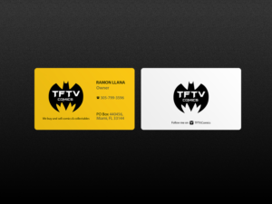 Business Card Design by Creations Box 2015 for TFTV Comics | Design: #13607610