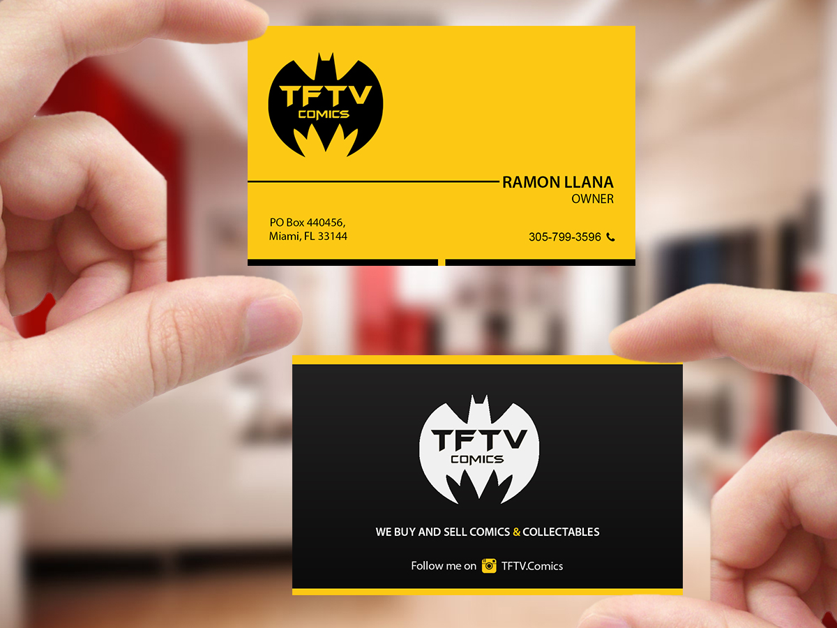 Business Card Design by Creations Box 2015 for TFTV Comics | Design #13607612