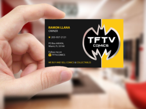 Business Card Design by Creations Box 2015 for TFTV Comics | Design: #13607613
