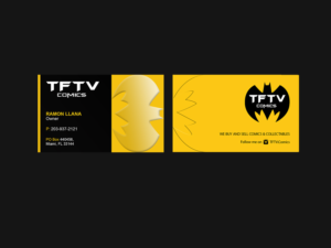 Business Card Design by Creations Box 2015 for TFTV Comics | Design: #13607616