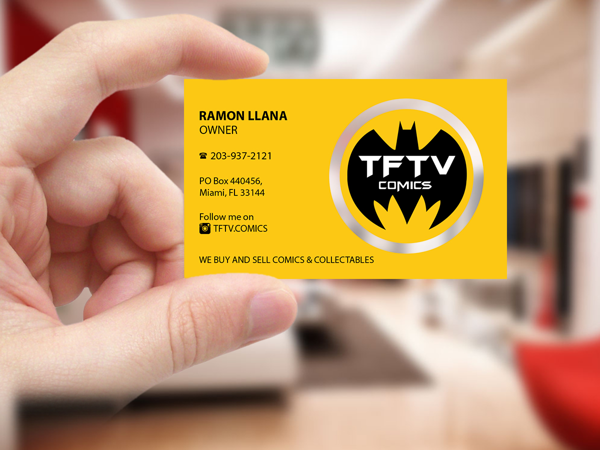 Business Card Design by Creations Box 2015 for TFTV Comics | Design #13607619