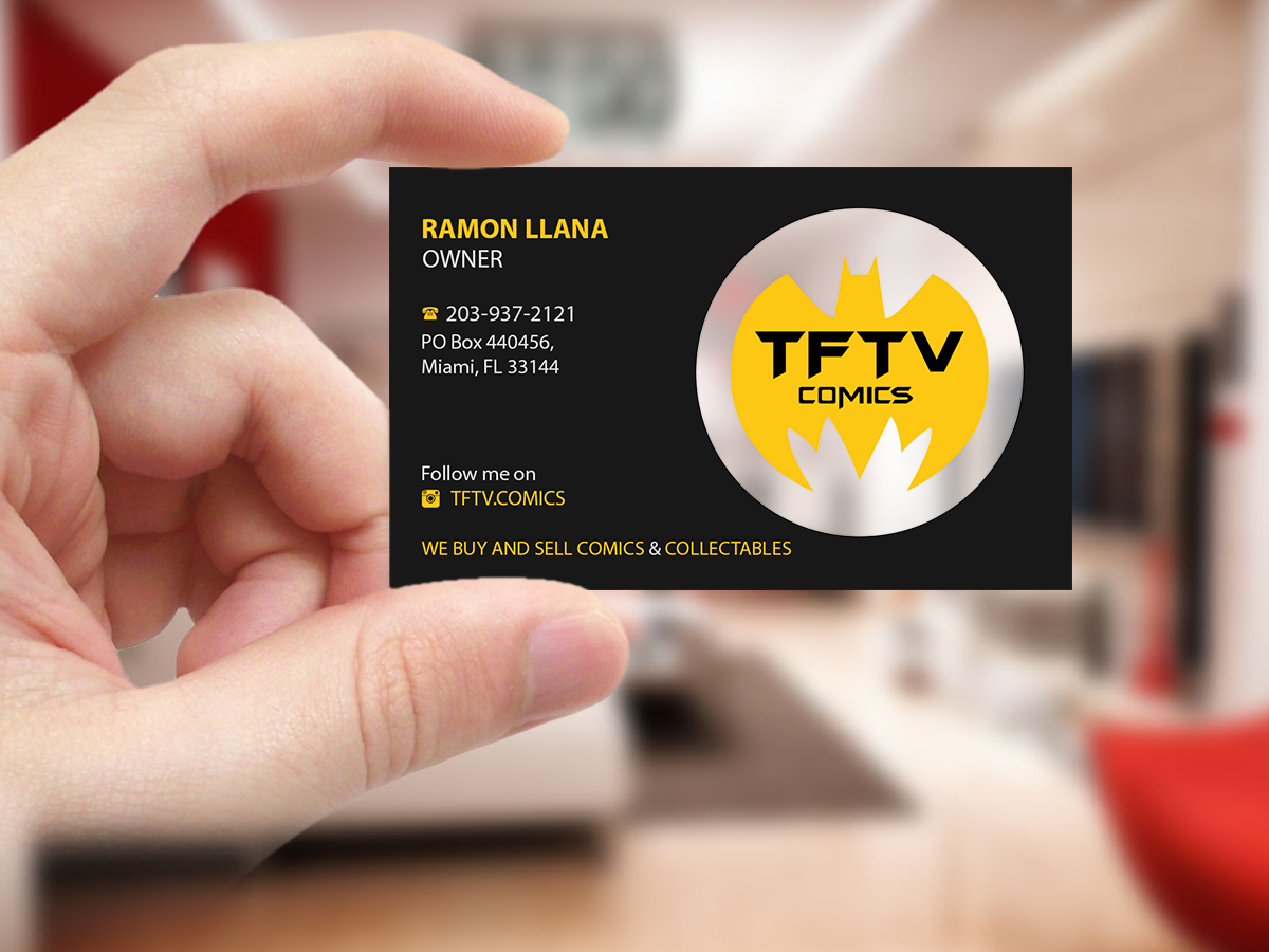 Business Card Design by Creations Box 2015 for TFTV Comics | Design #13607621
