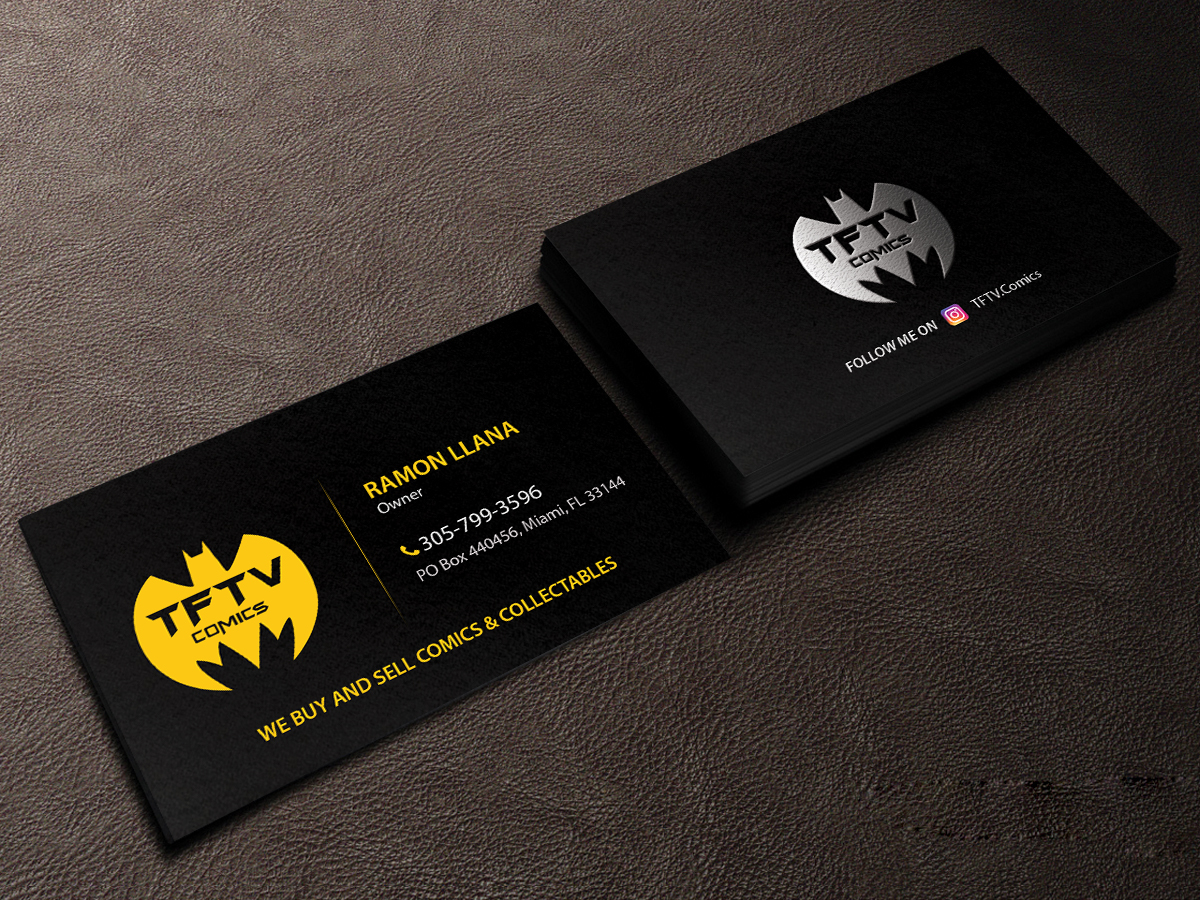 Business Card Design by Creations Box 2015 for TFTV Comics | Design: #13607623