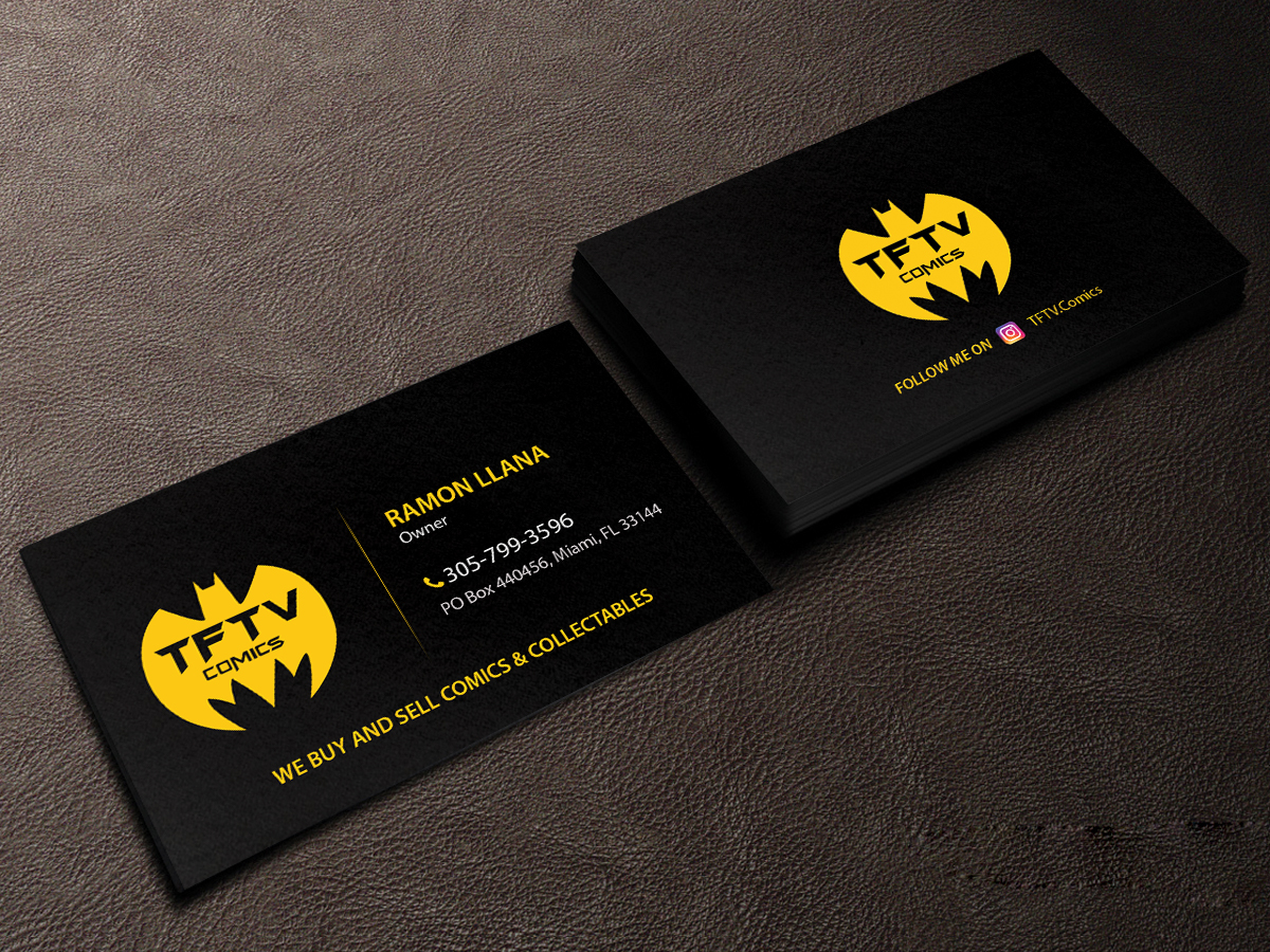 Business Card Design by Creations Box 2015 for TFTV Comics | Design #13607624