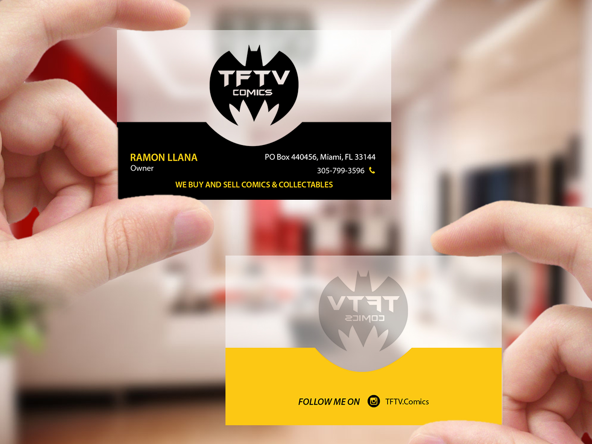Business Card Design by Creations Box 2015 for TFTV Comics | Design #13607625