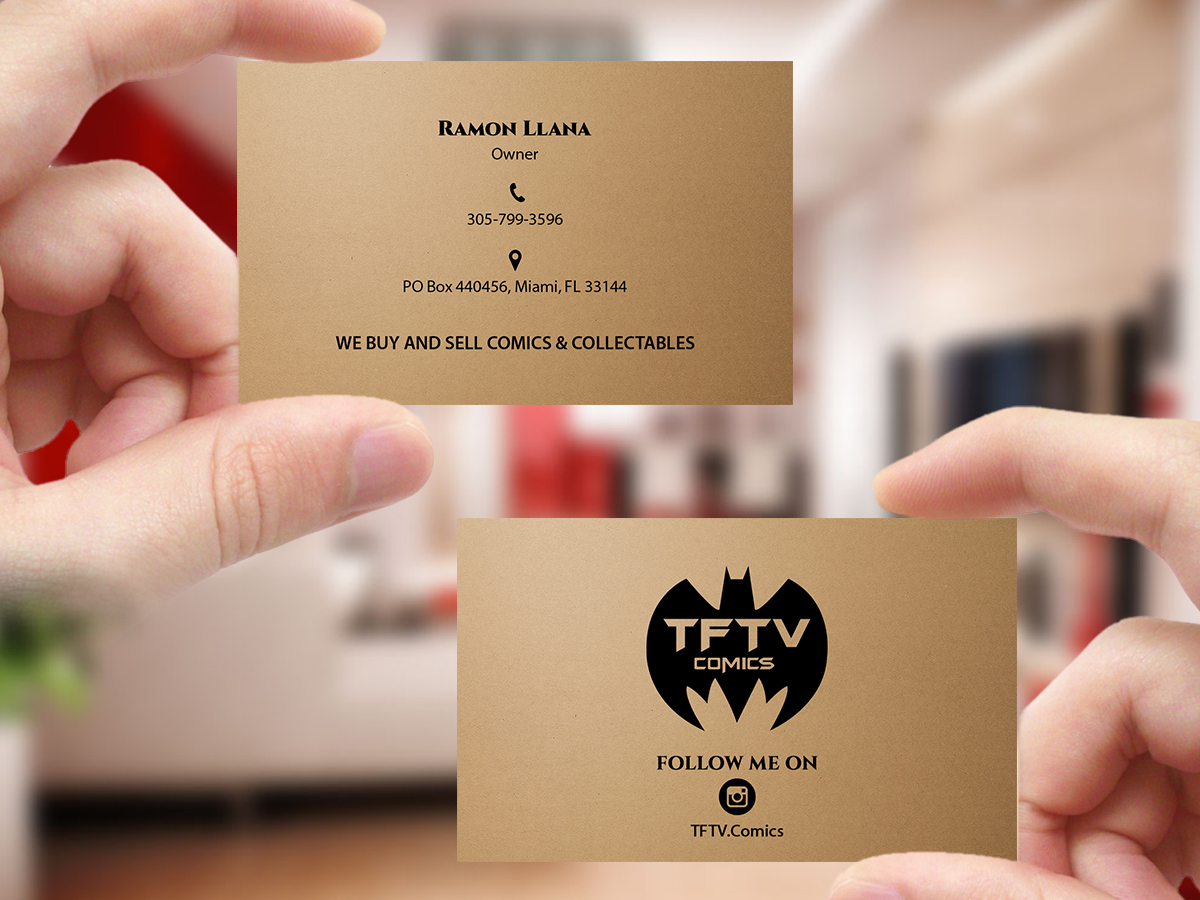 Business Card Design by Creations Box 2015 for TFTV Comics | Design #13607626