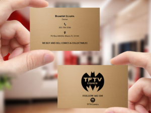 Business Card Design by Creations Box 2015 for TFTV Comics | Design: #13607626