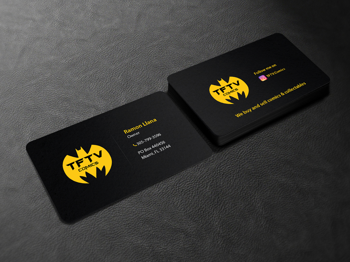 Business Card Design by Creations Box 2015 for TFTV Comics | Design #13607983