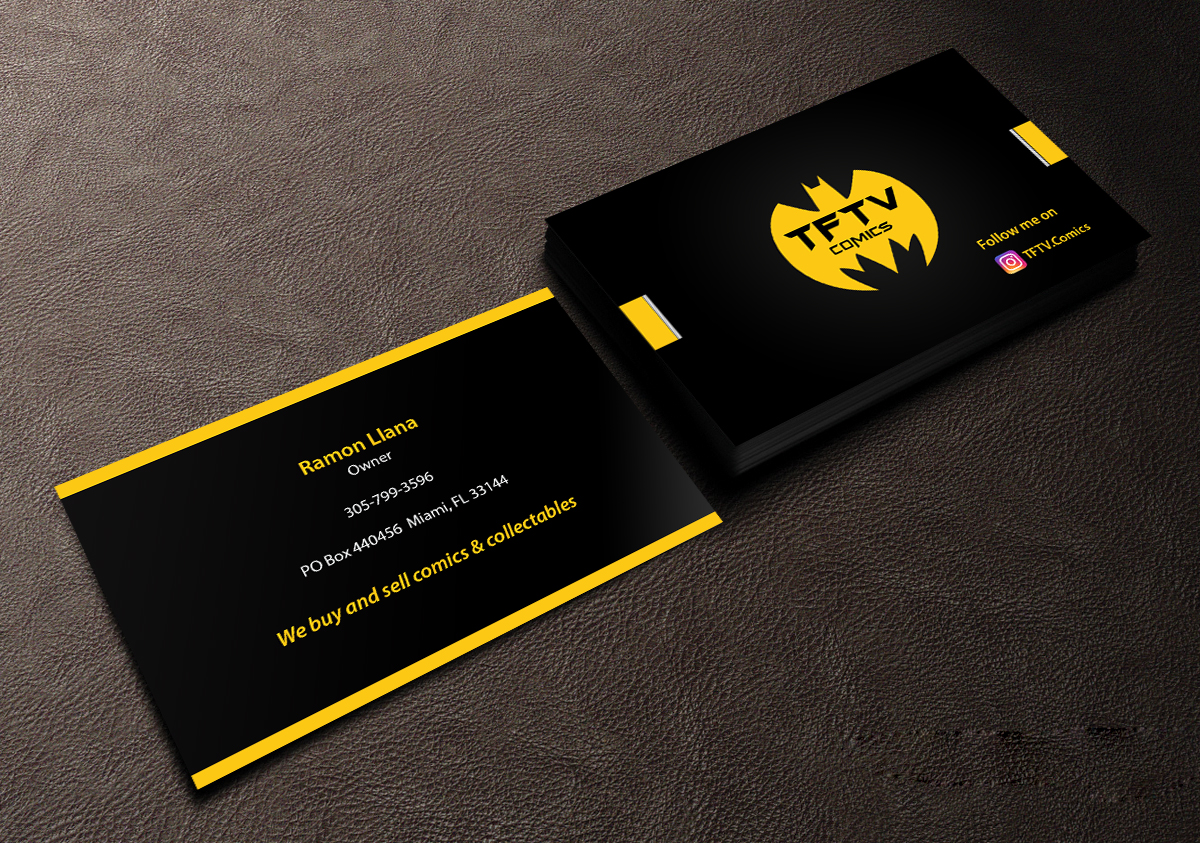 Business Card Design by Creations Box 2015 for TFTV Comics | Design #13607985