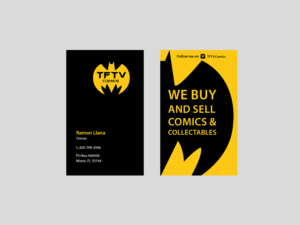 Business Card Design by Creations Box 2015 for TFTV Comics | Design: #13607987