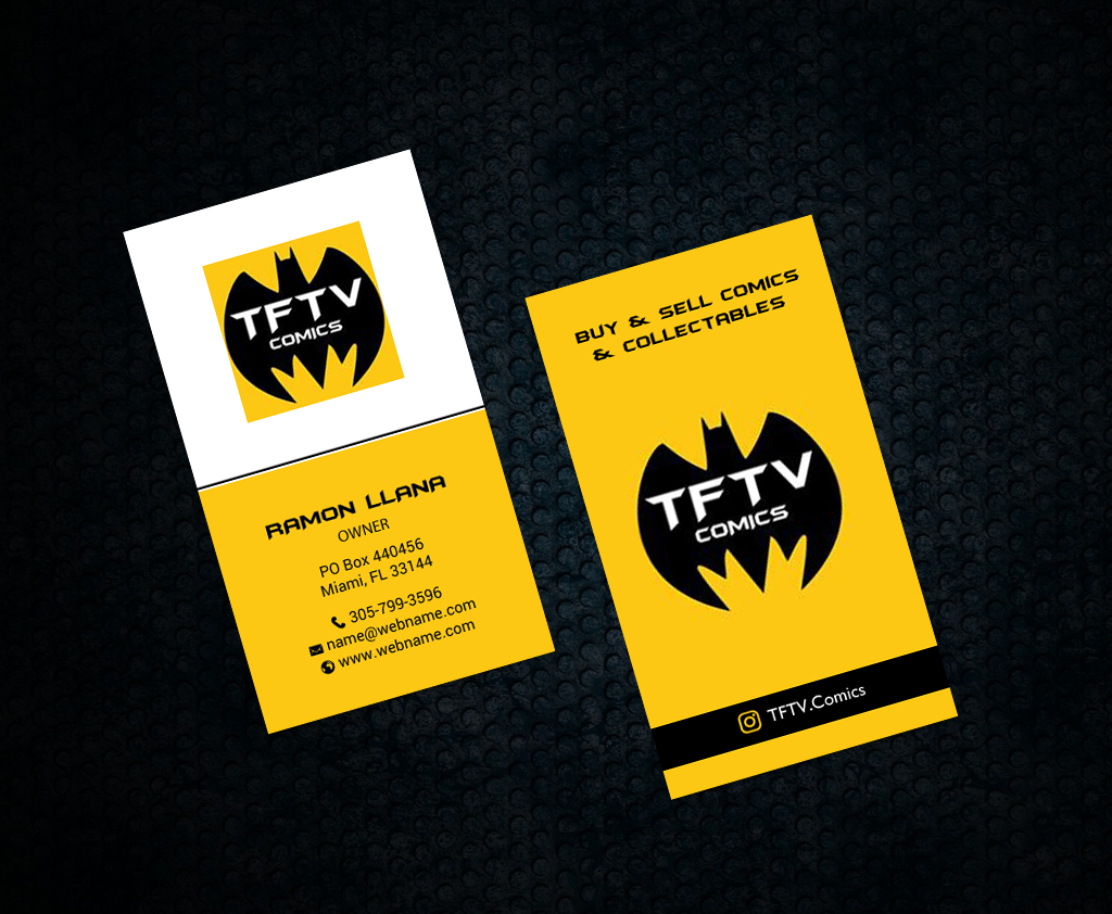 Business Card Design by chandrayaan.creative for TFTV Comics | Design #13601283