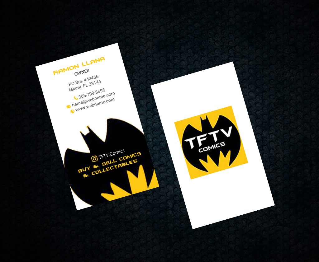 Business Card Design by chandrayaan.creative for TFTV Comics | Design #13602619
