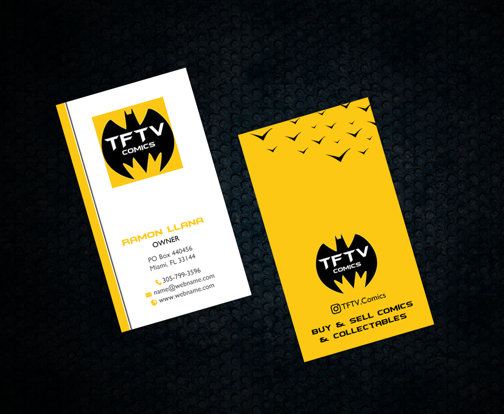 Business Card Design by chandrayaan.creative for TFTV Comics | Design #13602636