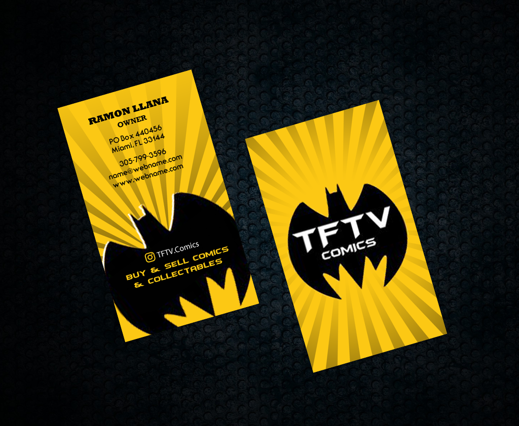 Business Card Design by chandrayaan.creative for TFTV Comics | Design #13602670