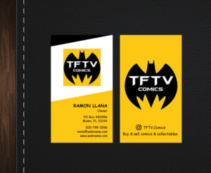 Business Card Design by chandrayaan.creative for TFTV Comics | Design: #13602924