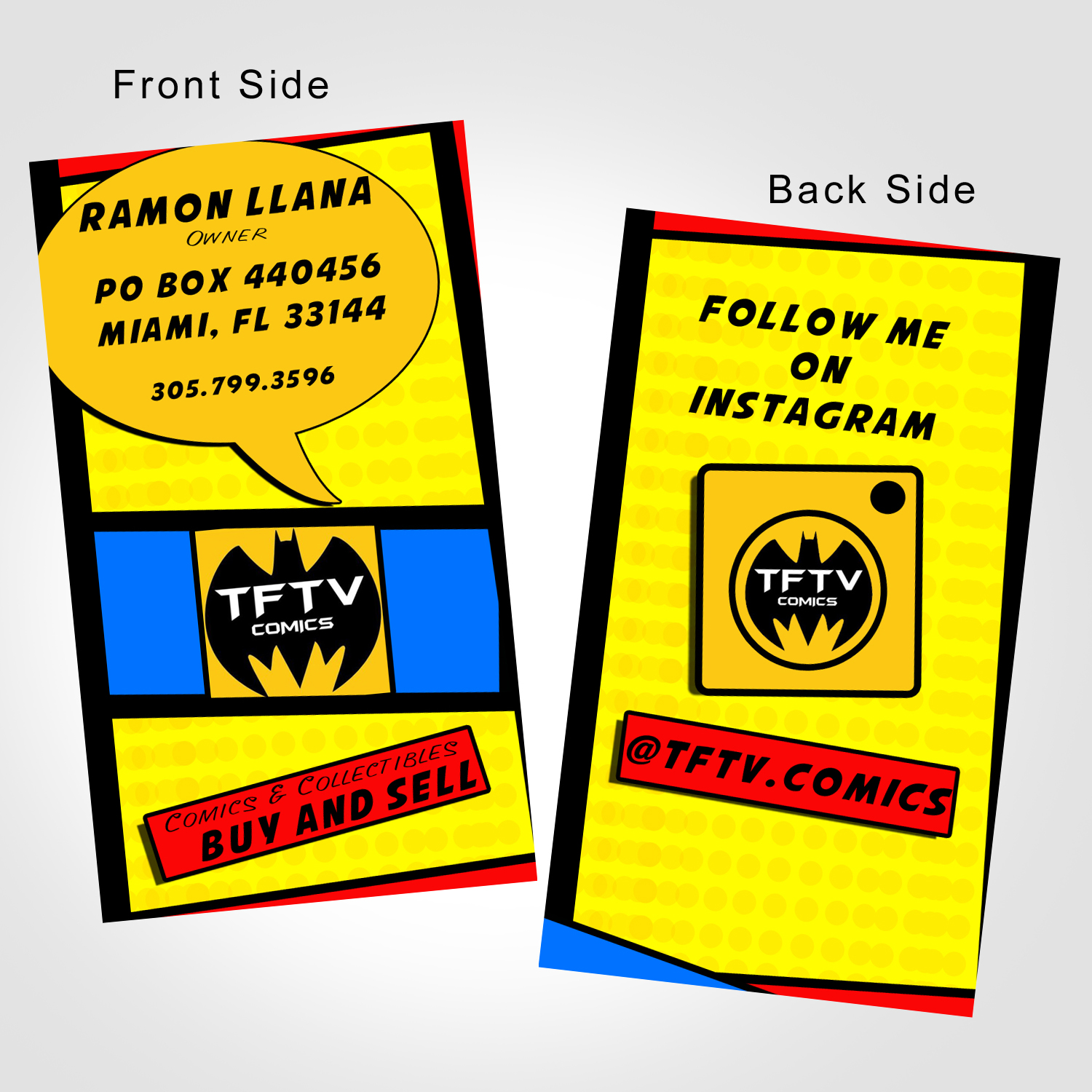 Business Card Design by harris.jacklyn22 for TFTV Comics | Design #13598058