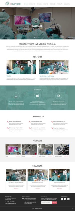 Diseño Web por pb para eSurgie | Diseño: #13522904