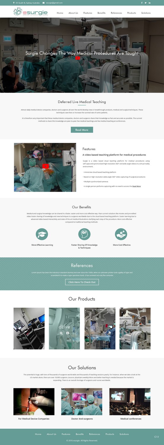 Diseño Web por pb para eSurgie | Diseño #13522905
