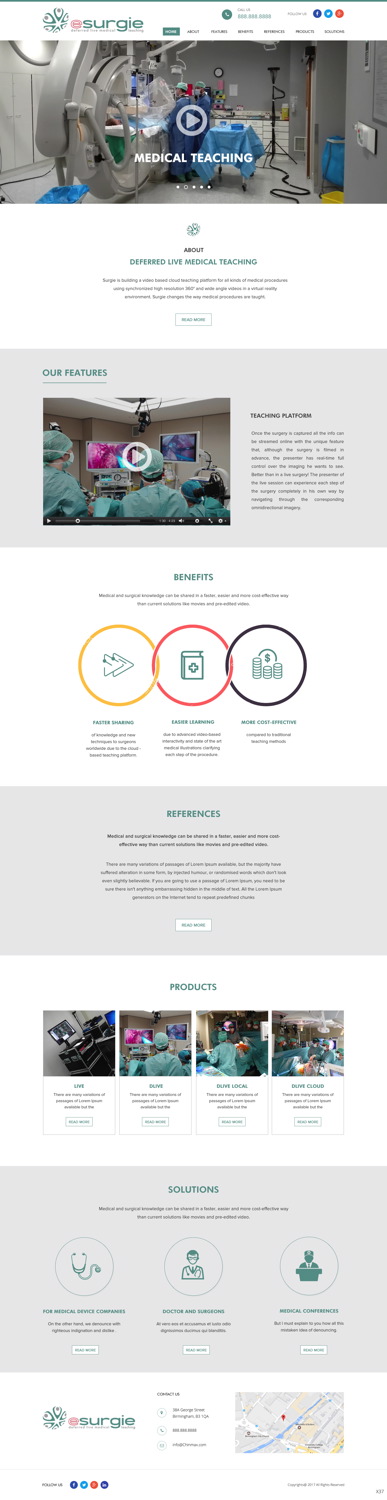 Web Design by pb for eSurgie | Design #13522922