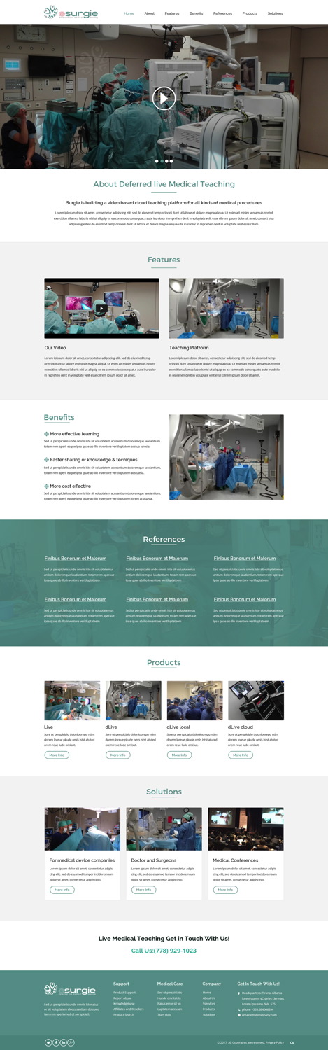 Web Design by pb for eSurgie | Design #13522923