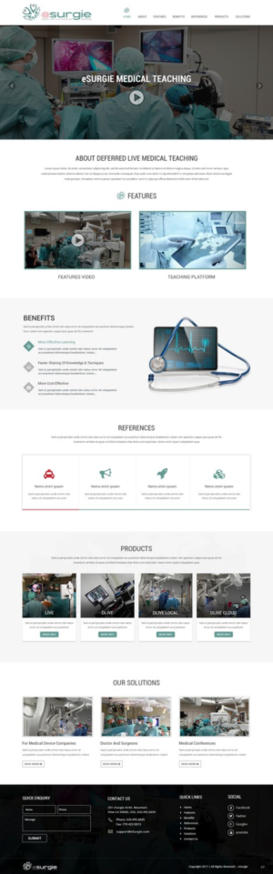 Diseño Web por pb para eSurgie | Diseño: #13547001
