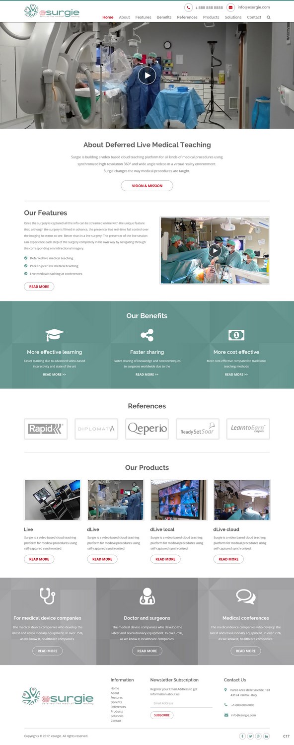 Diseño Web por pb para eSurgie | Diseño #13547003