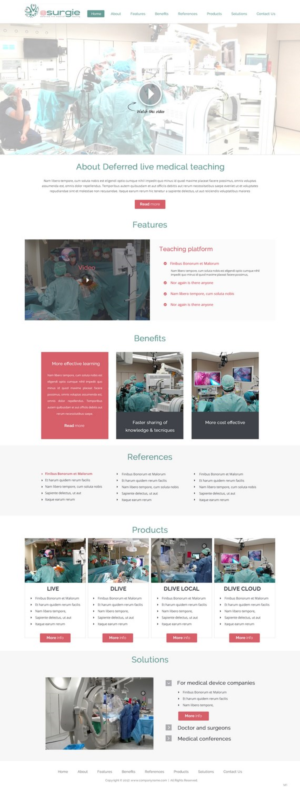 Diseño Web por pb para eSurgie | Diseño: #13561023