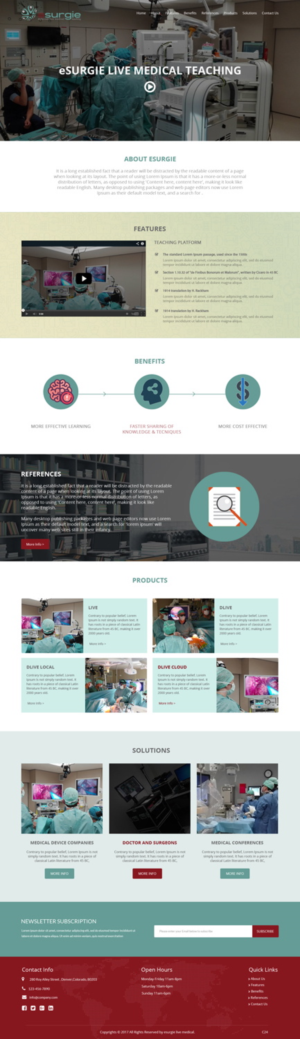 Diseño Web por pb para eSurgie | Diseño: #13574912