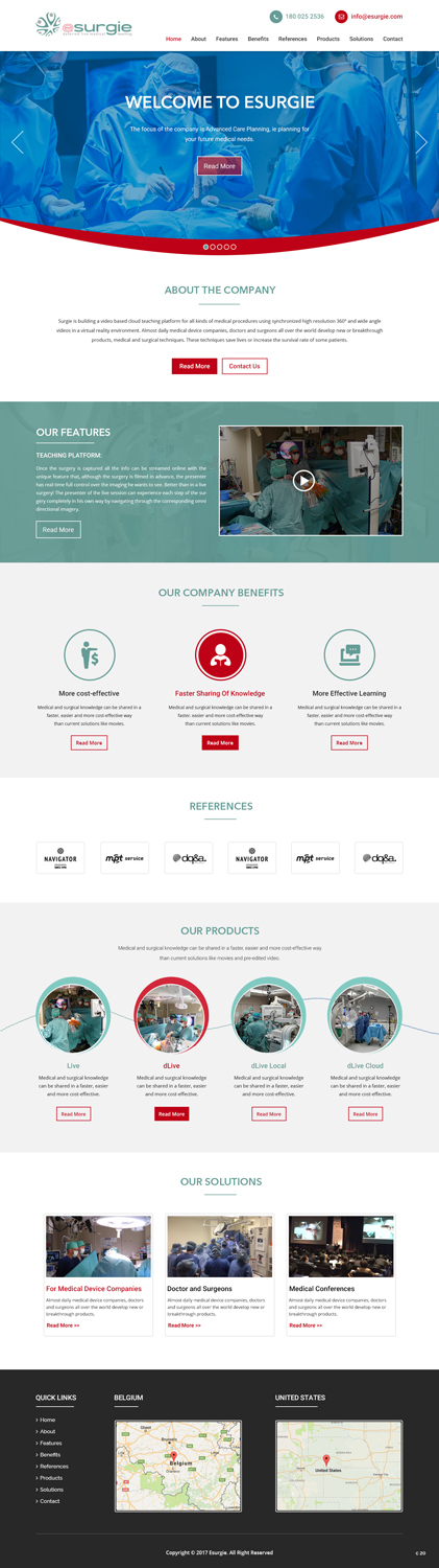 Diseño Web por pb para eSurgie | Diseño: #13595391
