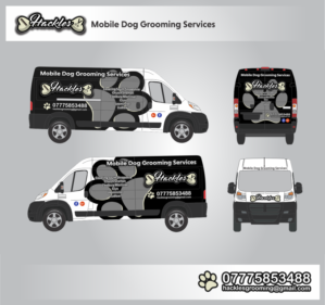 Hackles Mobile Dog Grooming | Diseño de Señalética por Anung Shudax