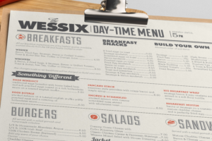 Menu Design by Image Solutions for The Wessex Bar | Design: #13614158