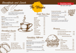 Menu Design by Parul for The Wessex Bar | Design: #13607035