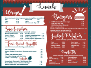 Menu Design by Hermitage Creative for The Wessex Bar | Design: #13594854
