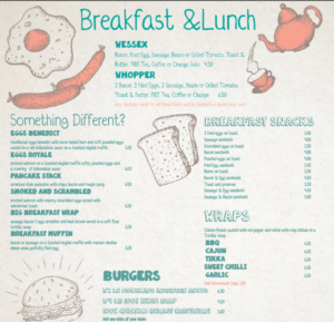 Menu Design by Hermitage Creative for The Wessex Bar | Design: #13613390