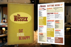 Menu Design by iD_intelligentDesign for The Wessex Bar | Design: #13588919