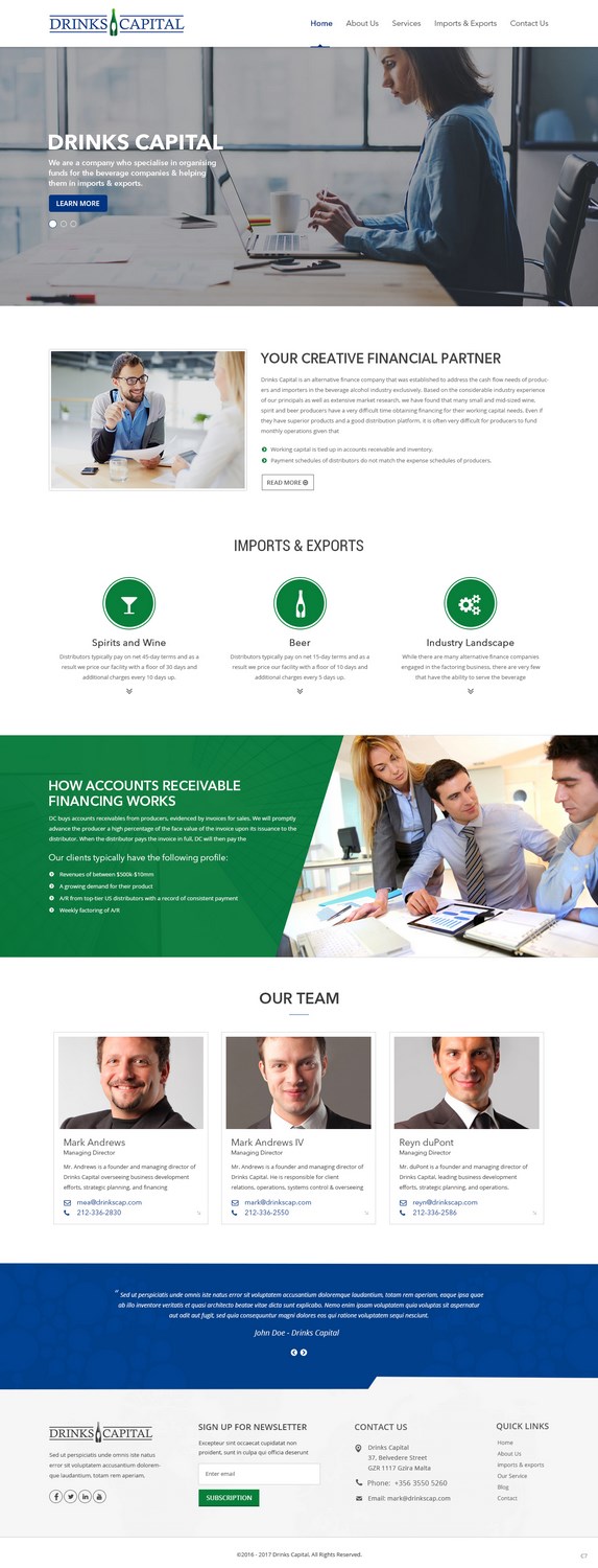 Web Design by pb for this project | Design #13561012