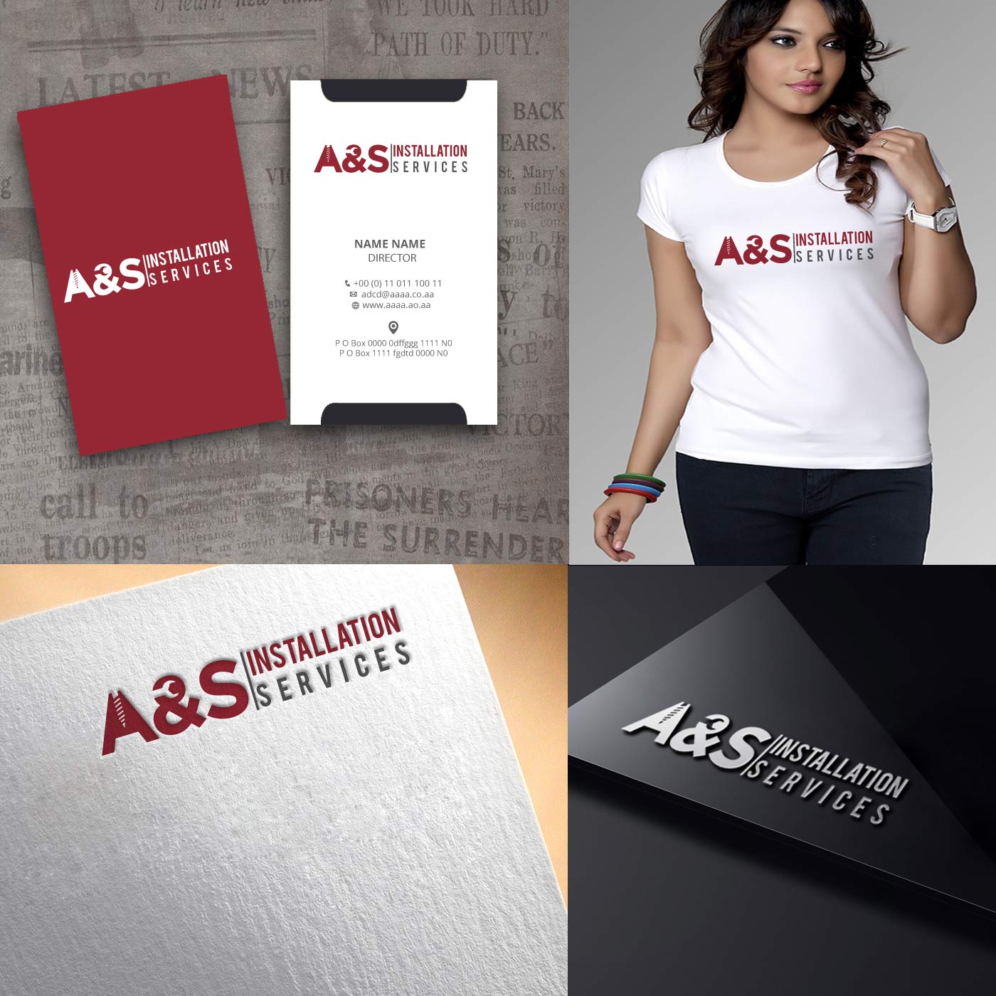 Logo Design by zebronicgraphic for A&S Installation Services | Design #13560947