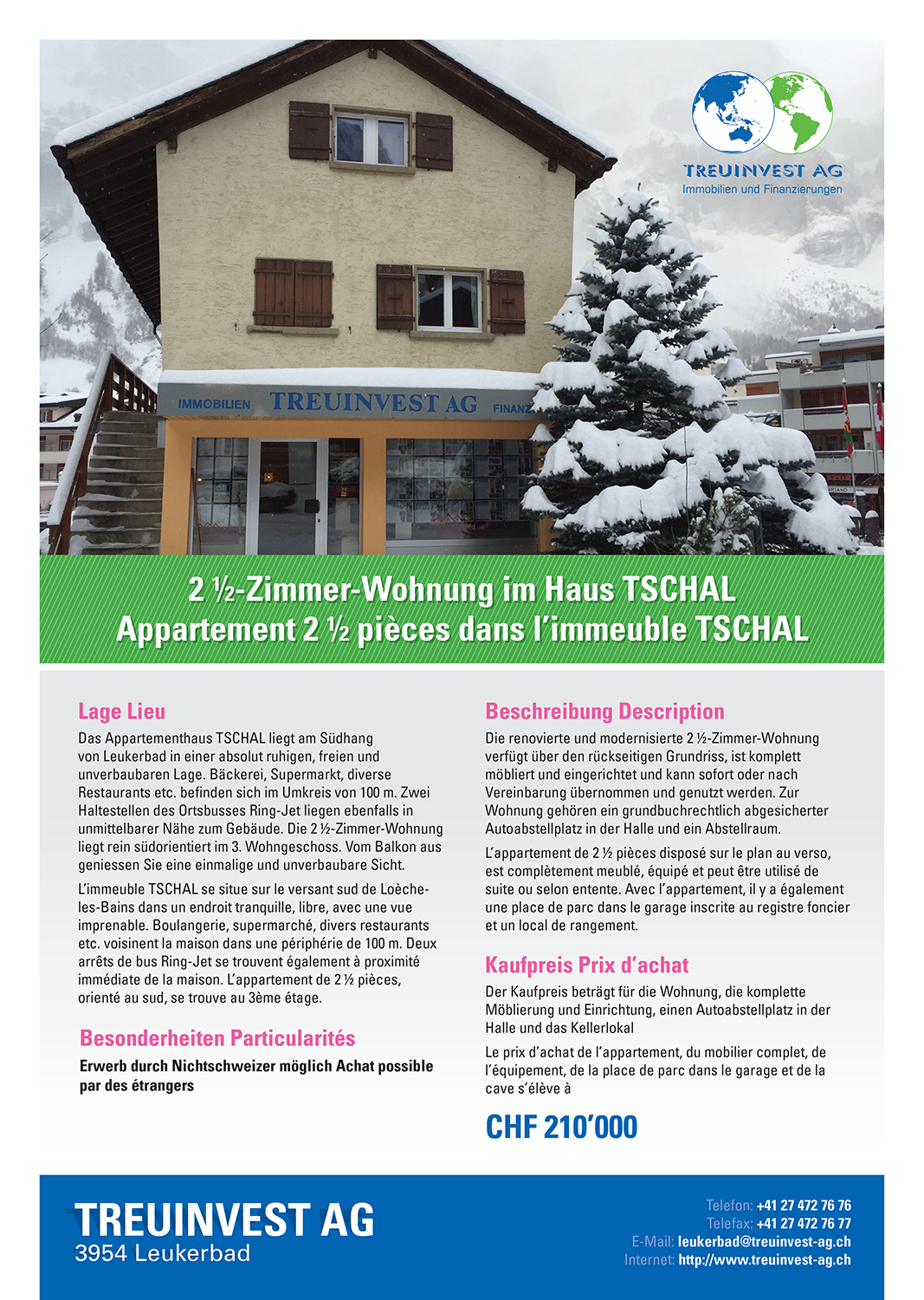 Brochure Design by DesignFive for TREUINVEST AG | Design #13515147