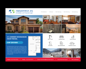 Brochure Design by uniquedesign10 for TREUINVEST AG | Design: #13523429