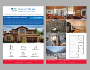 Brochure Design by uniquedesign10 for TREUINVEST AG | Design: #13572383