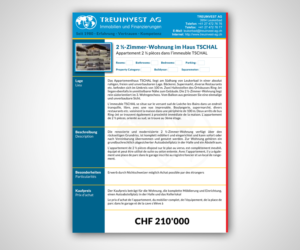 Brochure Design by neboica for TREUINVEST AG | Design: #13513582